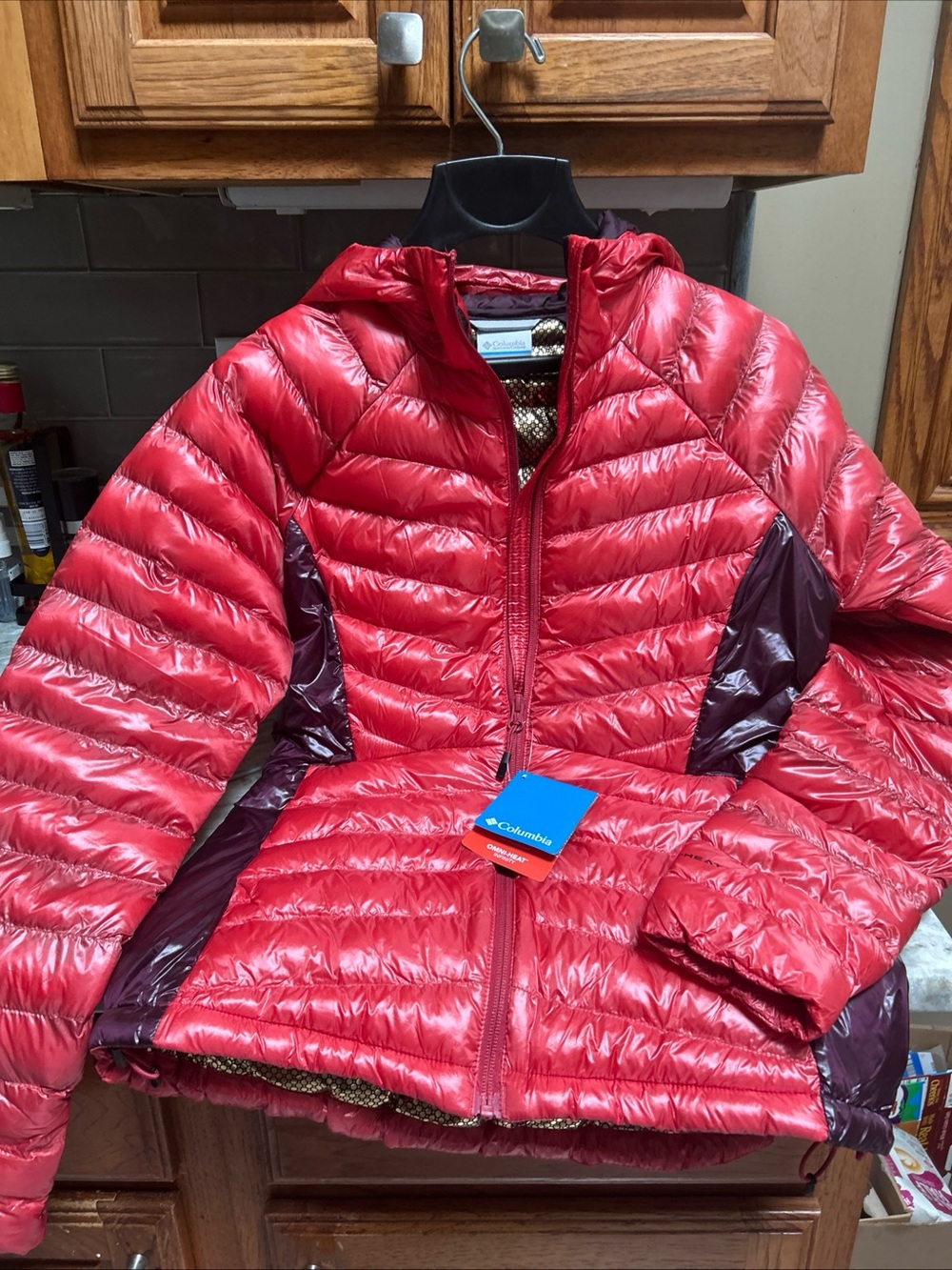 Columbia Labyrinth Loop II Omni-Heat Hood  Women S NEW LIGHT Weight Jacket  250$